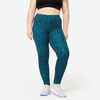 Women's Cotton Fitness Leggings - Green