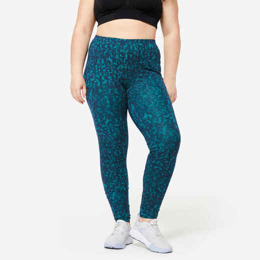 
      Women's Cotton Fitness Leggings - Green
  