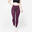 Katoenen legging stretch dames paars