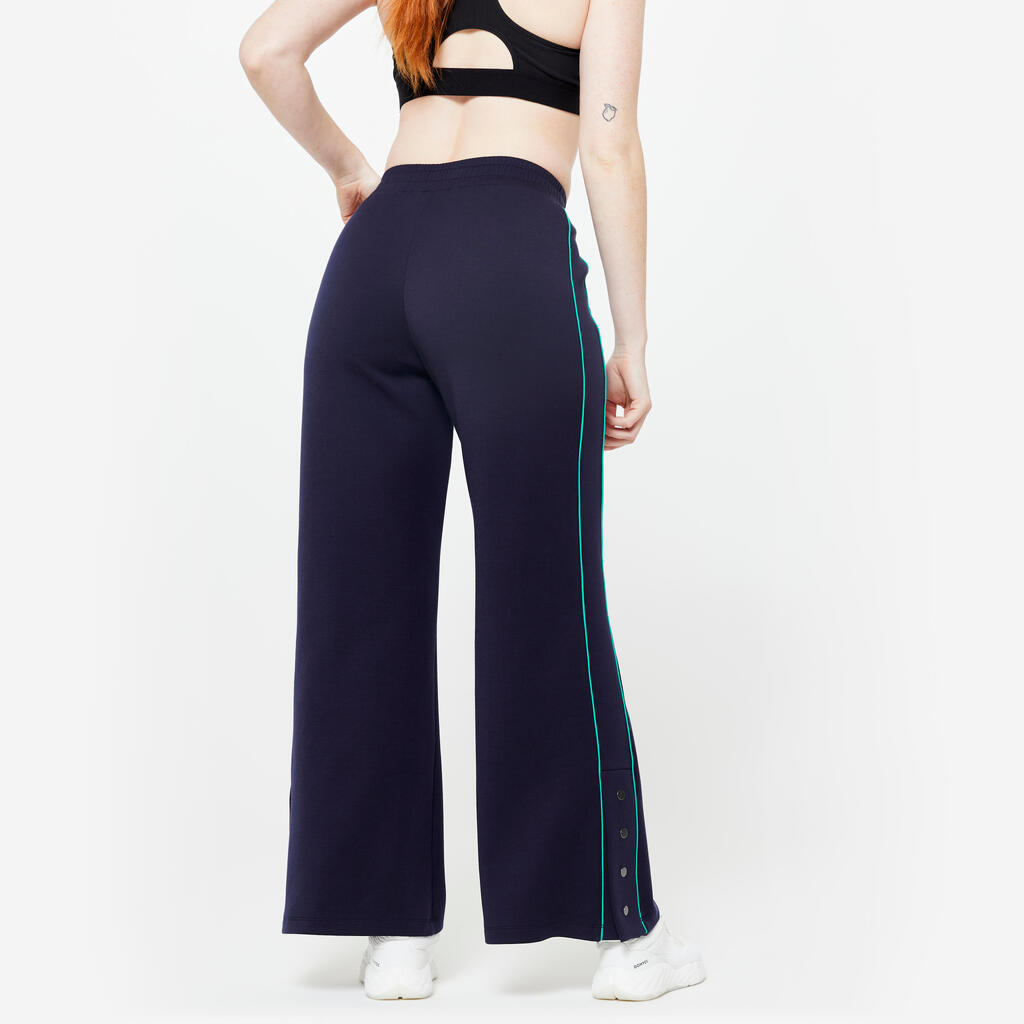 Wide-Leg Bottoms Heritage - Navy & Green Piping