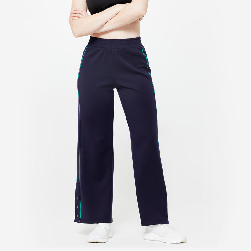 Pantalon Heritage Wide Leg marine piping vert