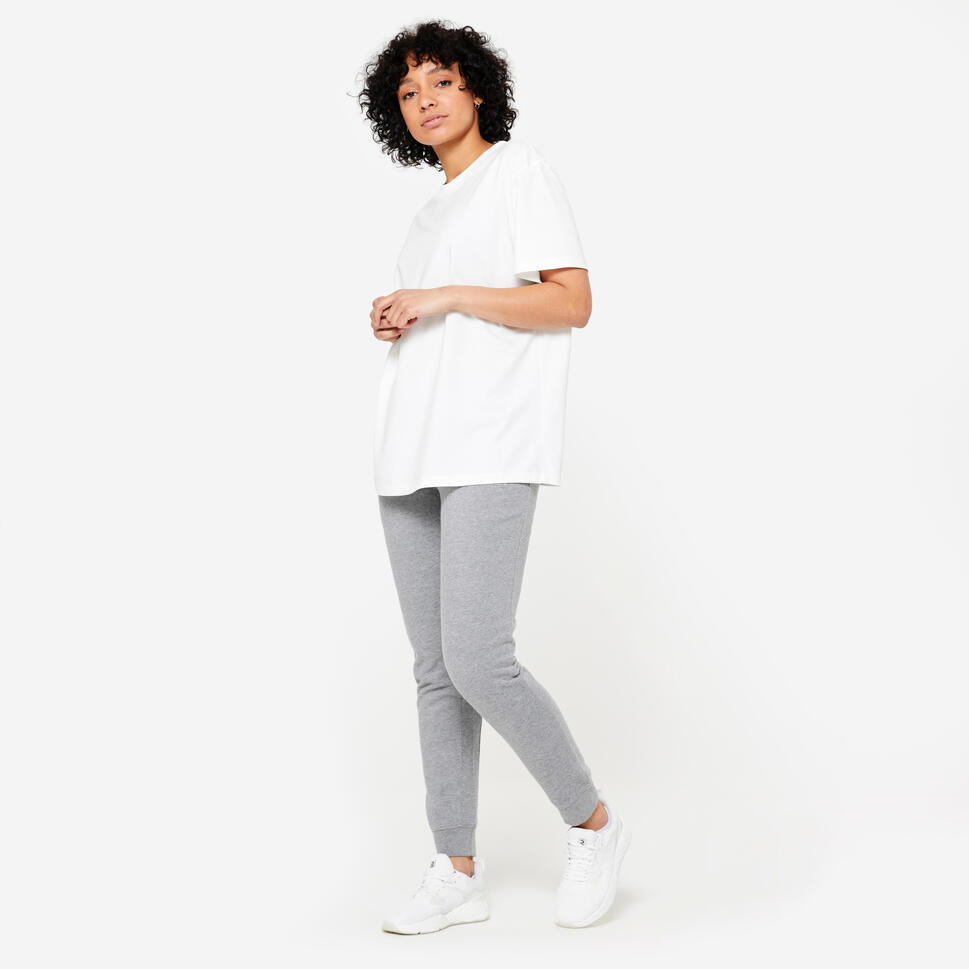 Spodnie dresowe damskie Domyos Gym & Pilates slim