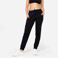 Women's Slim-Fit Jogging Bottoms - Black