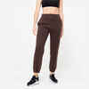 coton woman jogging pant, brown