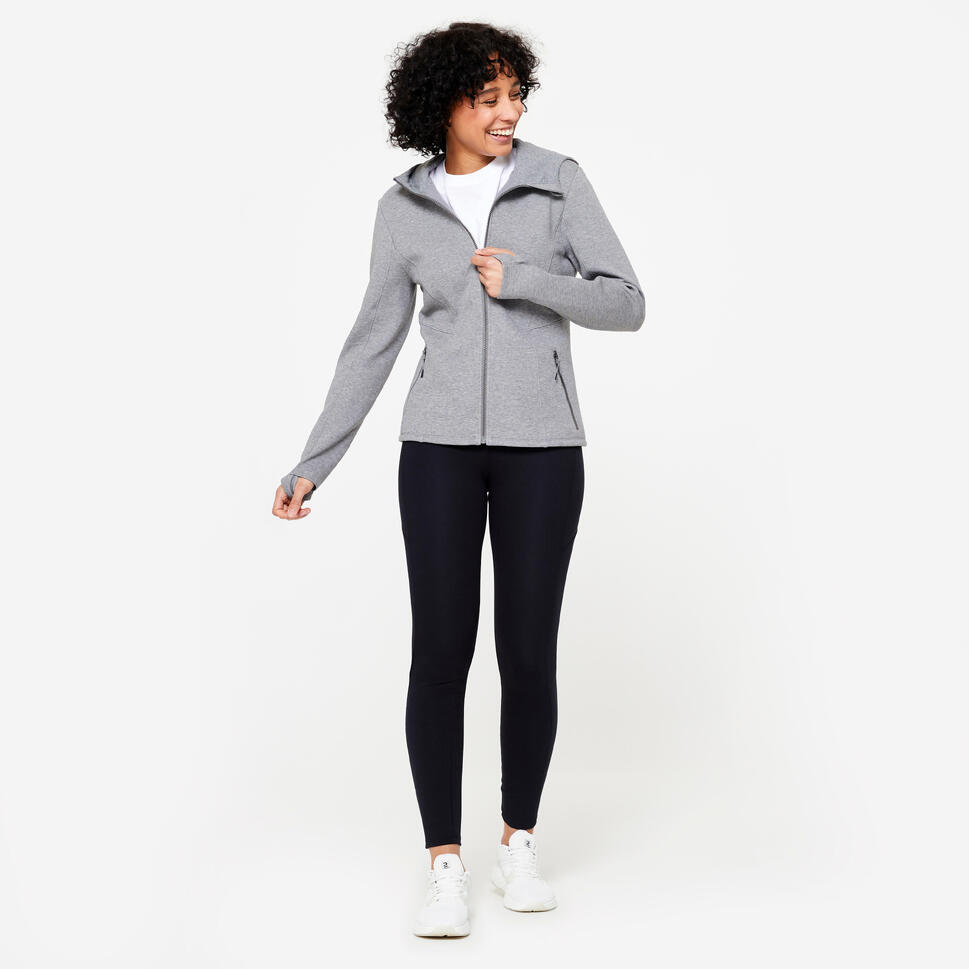 Bluza z kapturem damska Domyos Gym & Pilates