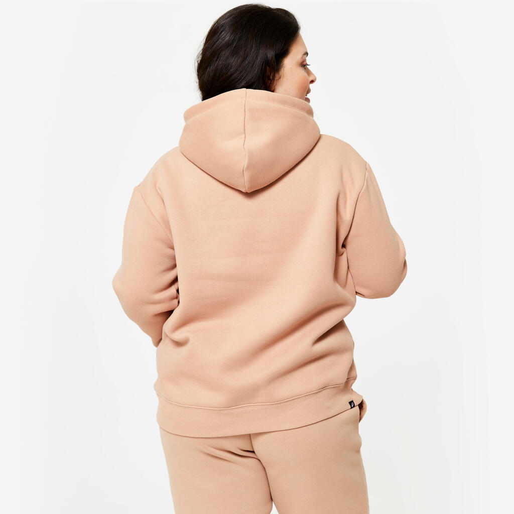 Sweat à Capuche Chaud pour Femme - Beige