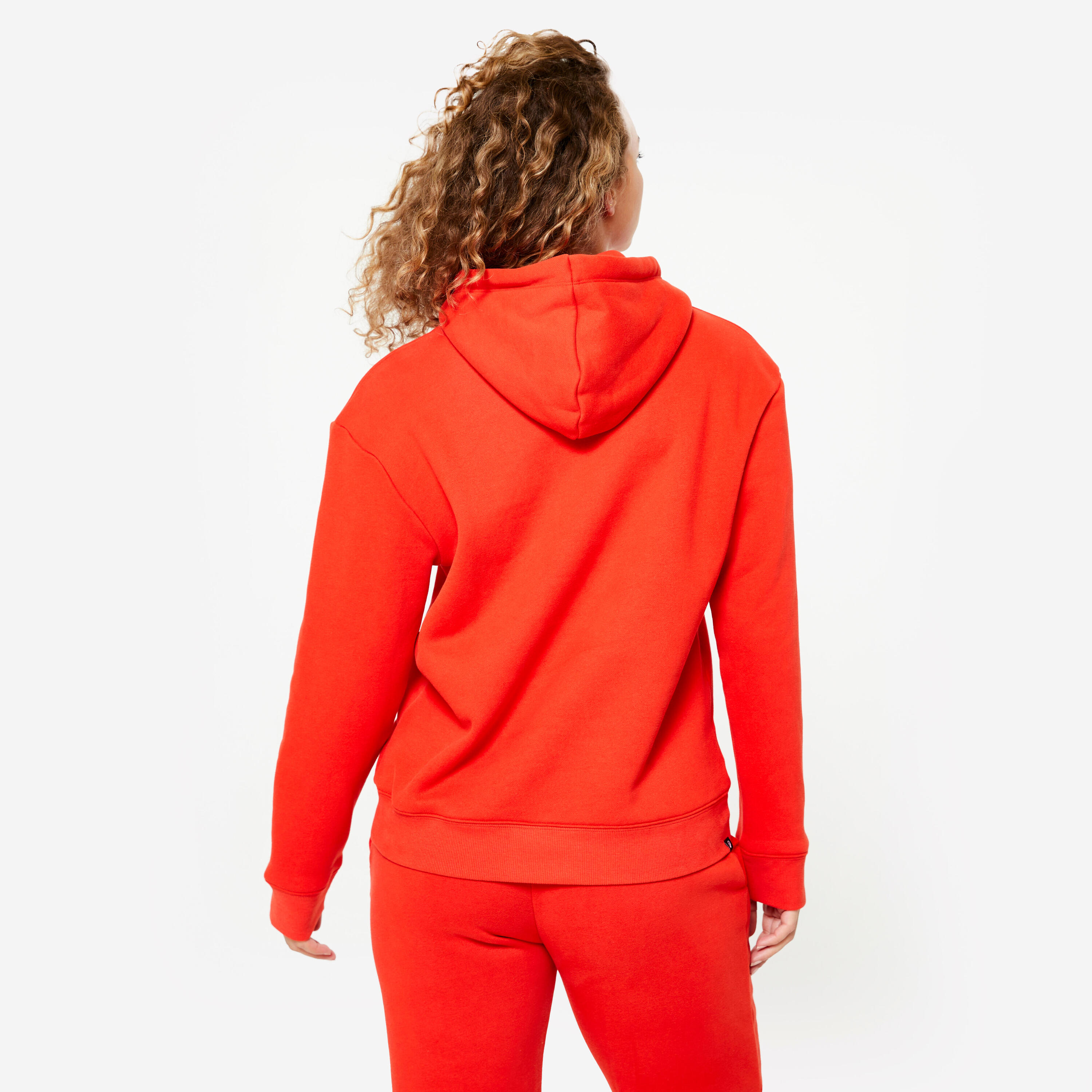 Sweat à Capuche Chaud de Fitness pour Femme - Rouge 4/8