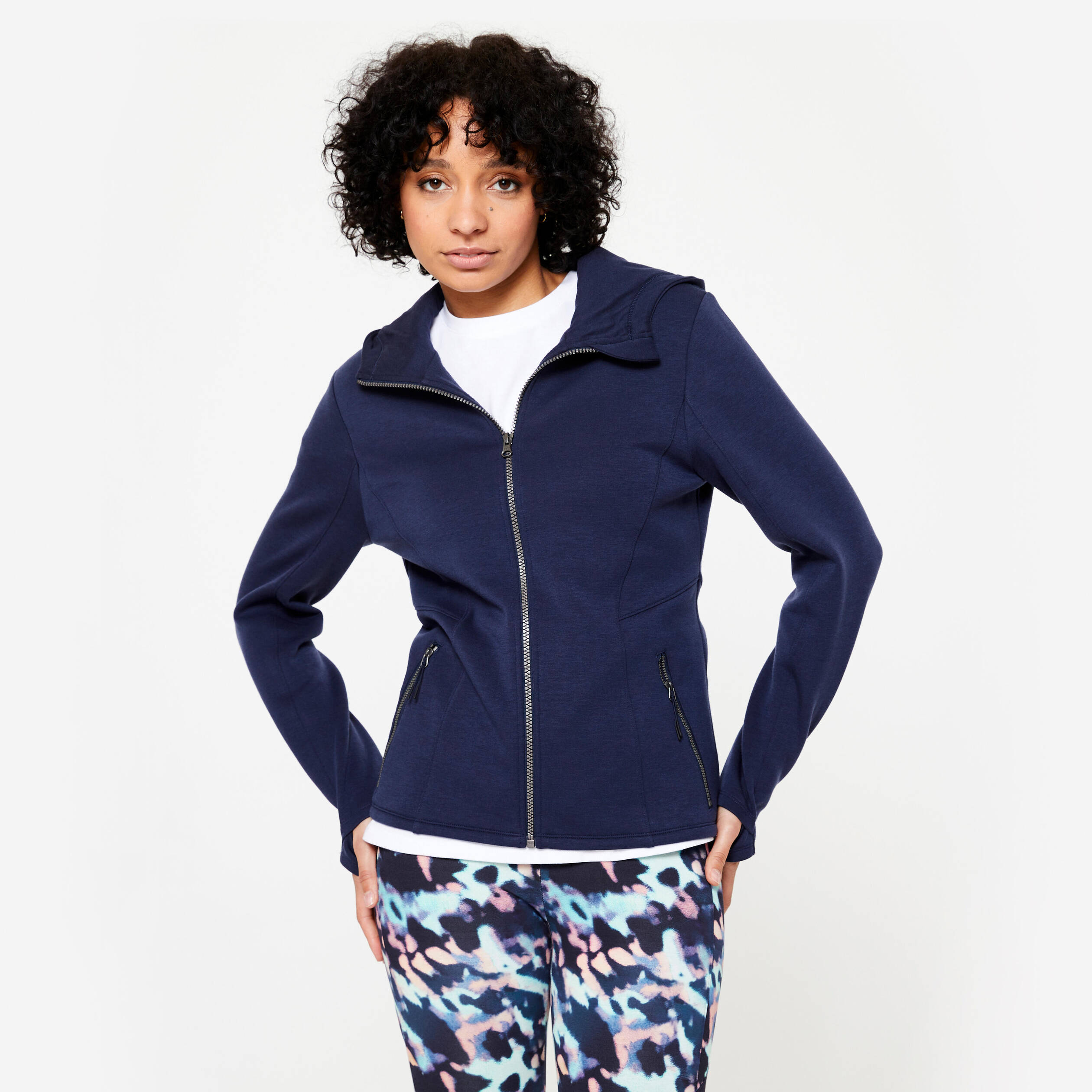 Women's Zip-Up Hoodie - Blue