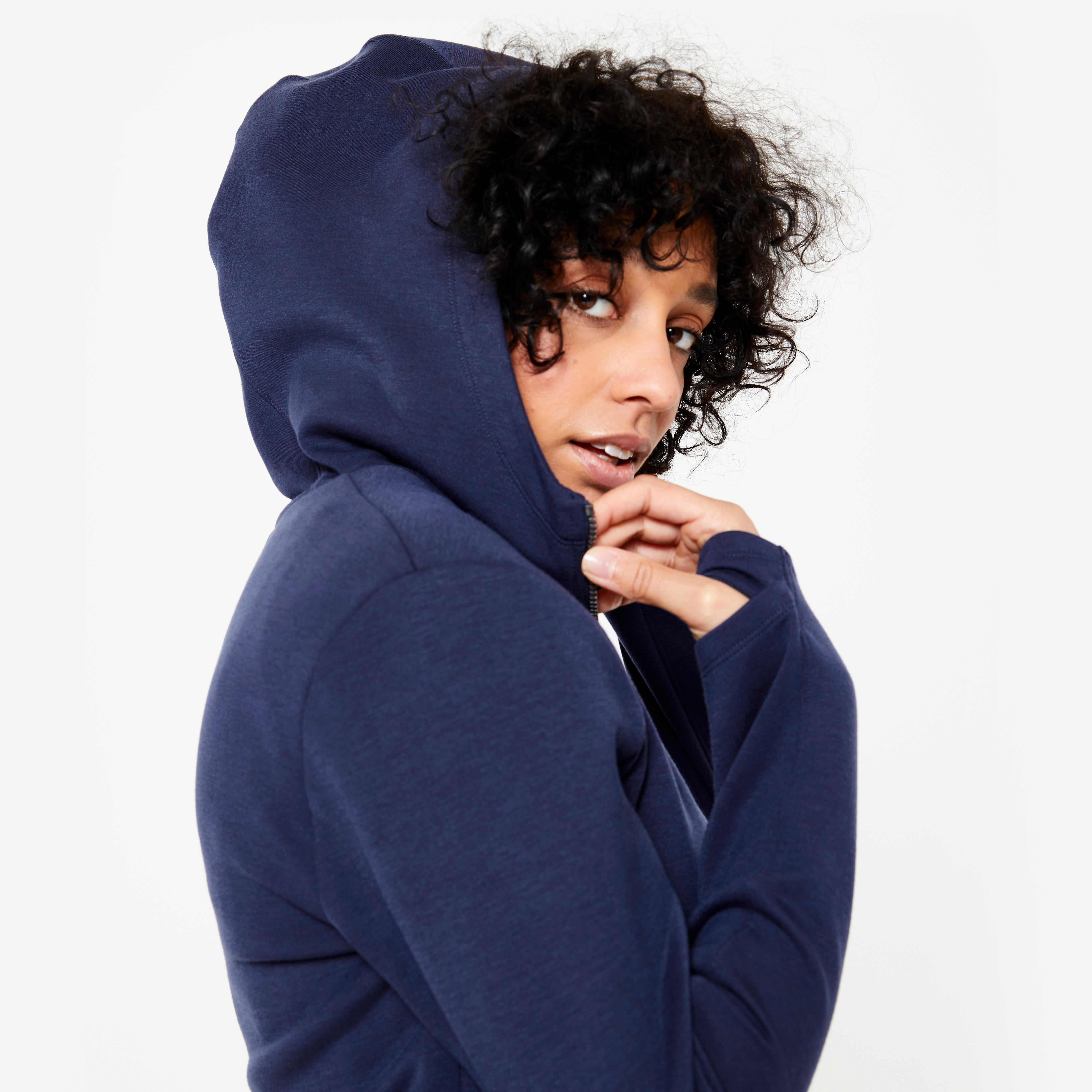 Women's Zip-Up Hoodie - Blue