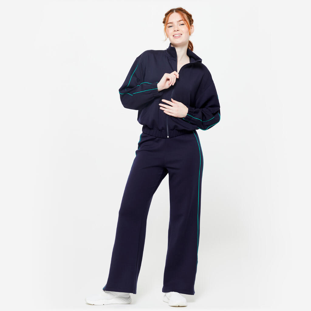 Veste courte Heritage marine piping vert
