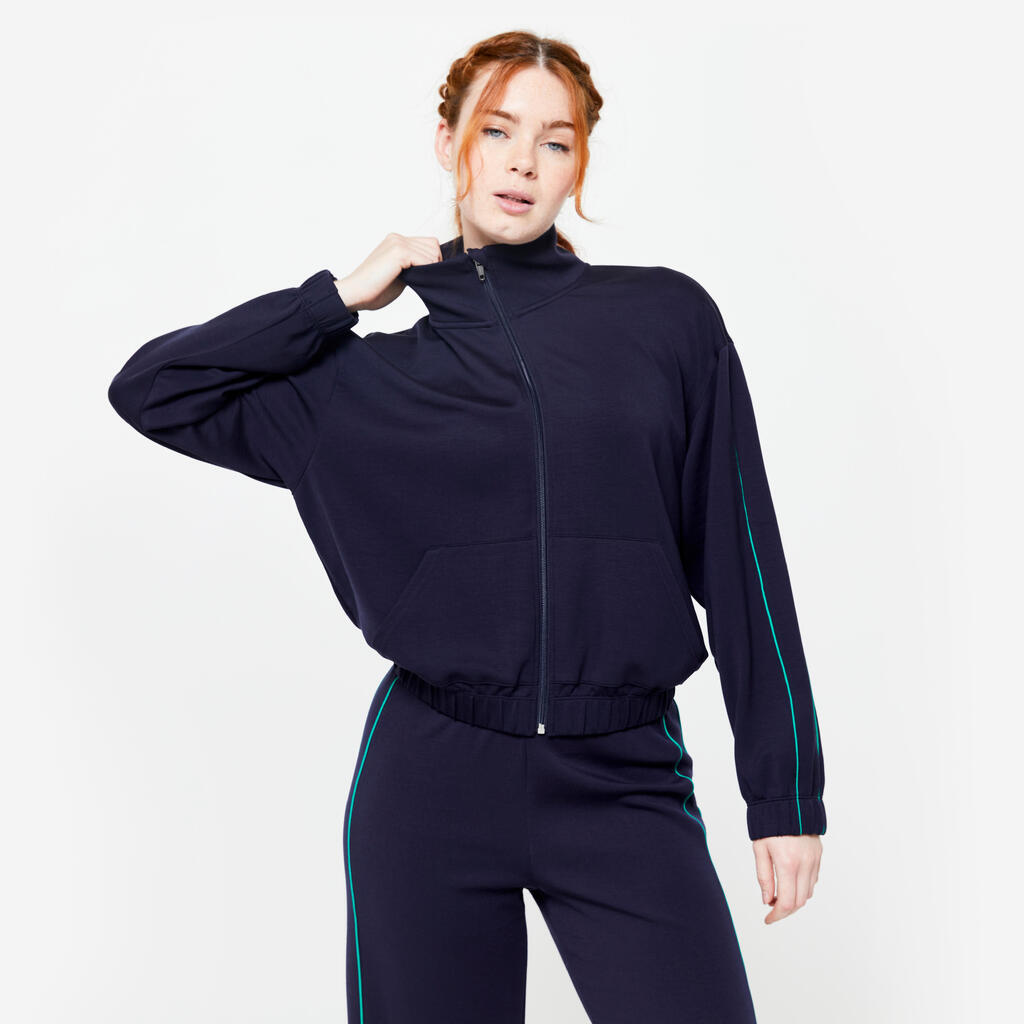 Veste courte Heritage marine piping vert
