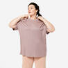 Women's Crew Neck Oversized T-Shirt - Frosted Brown