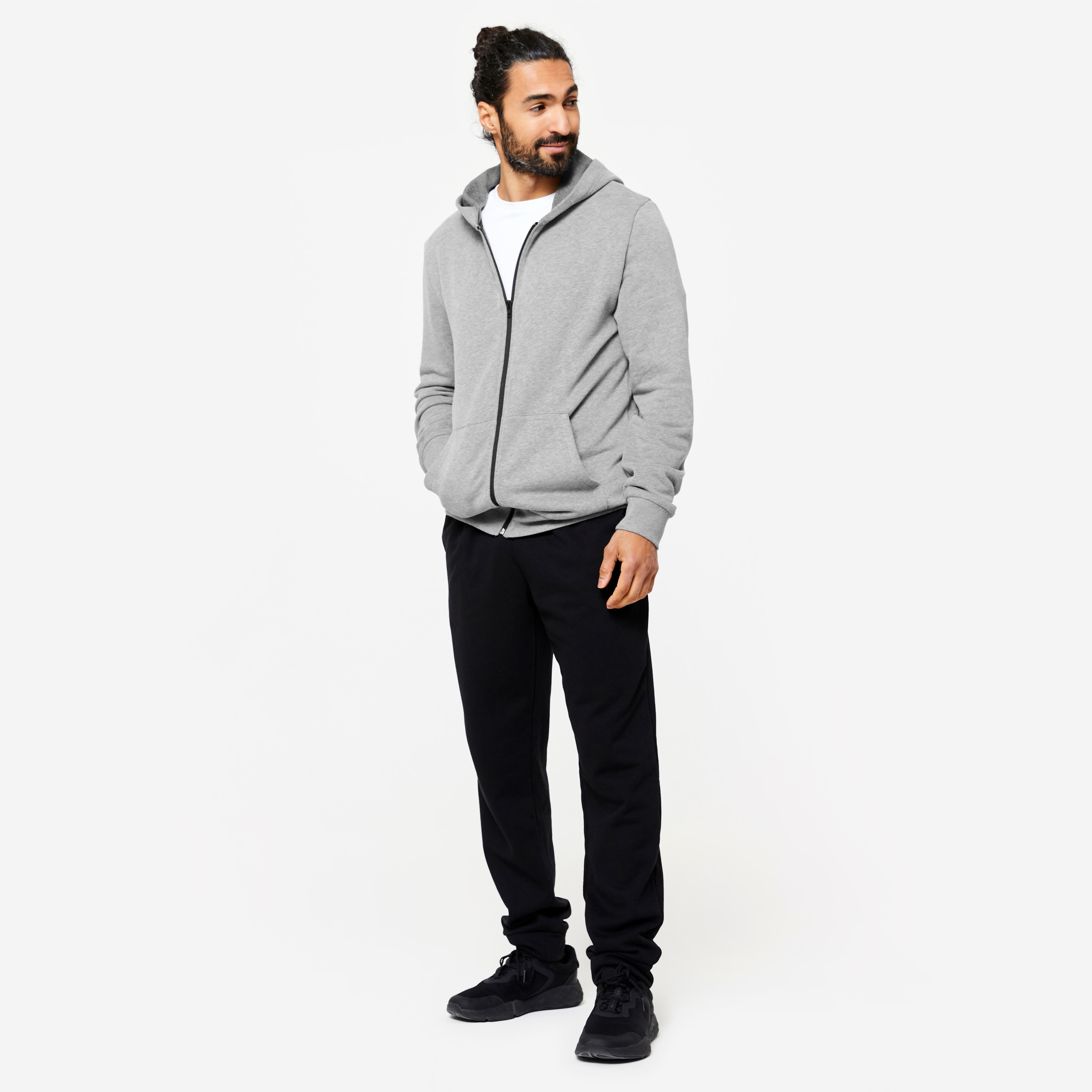 Pantalon de sport chaud homme - 100 noir - DOMYOS