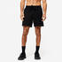 Mens Cotton Regular Fit Gym Shorts 100  - Black