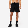 Mens Cotton Regular Fit Gym Shorts 100  - Black