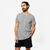 T-shirt fitness coton homme - 100 sportee gris