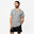 T-Shirt de Fitness Homem Sportee 100 Cinzento