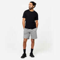 Men's Slim-Fit Fitness T-Shirt 500 - Black