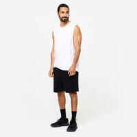 Men's Stretchy Fitness Tank Top 500 - White