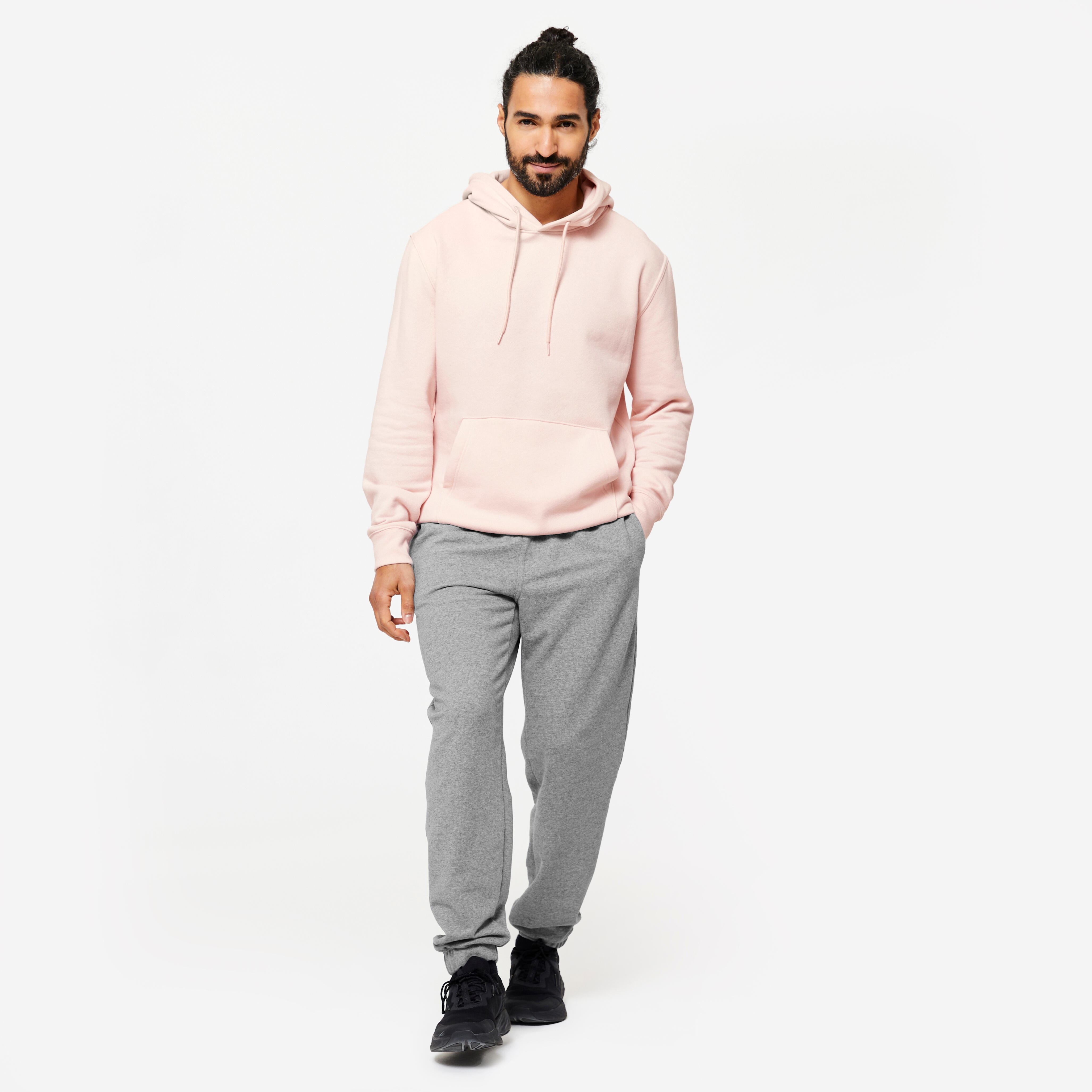 Men s Regular Fit Cotton Joggers Grey