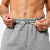 Men's Fitness Jogging Bottoms 500 Essentials - Grey