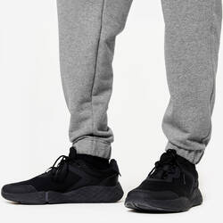 Men's Fitness Jogging Bottoms 500 Essentials - Grey