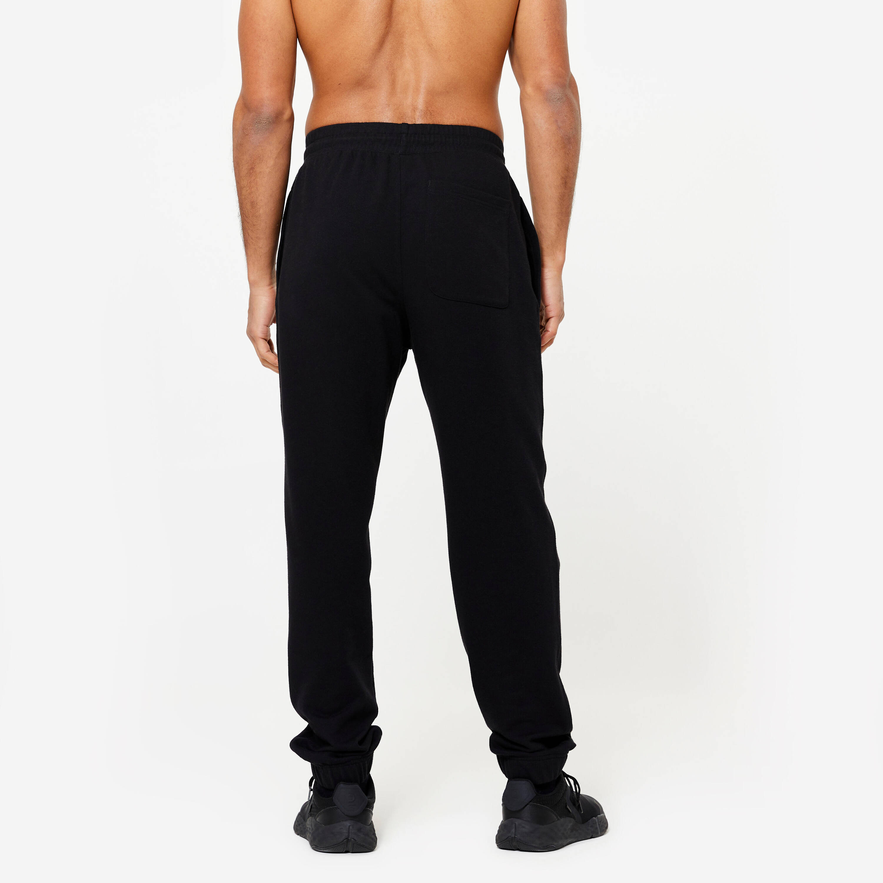 Regular 3 Pockets Men's Gym Track-pant Jogger 500 - Ultra Black -  5