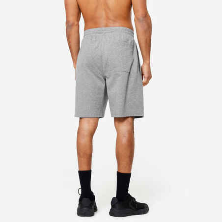 Men's Fitness Shorts 500 Essentials - Grey