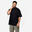 T-Shirt Larga de Fitness Homem 520 Preto