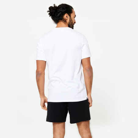 Men's Fitness T-Shirt 100 Sportee - White