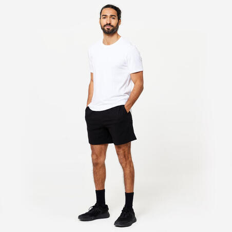 T-shirt Fitness Homme - 100 Sportee Blanc
