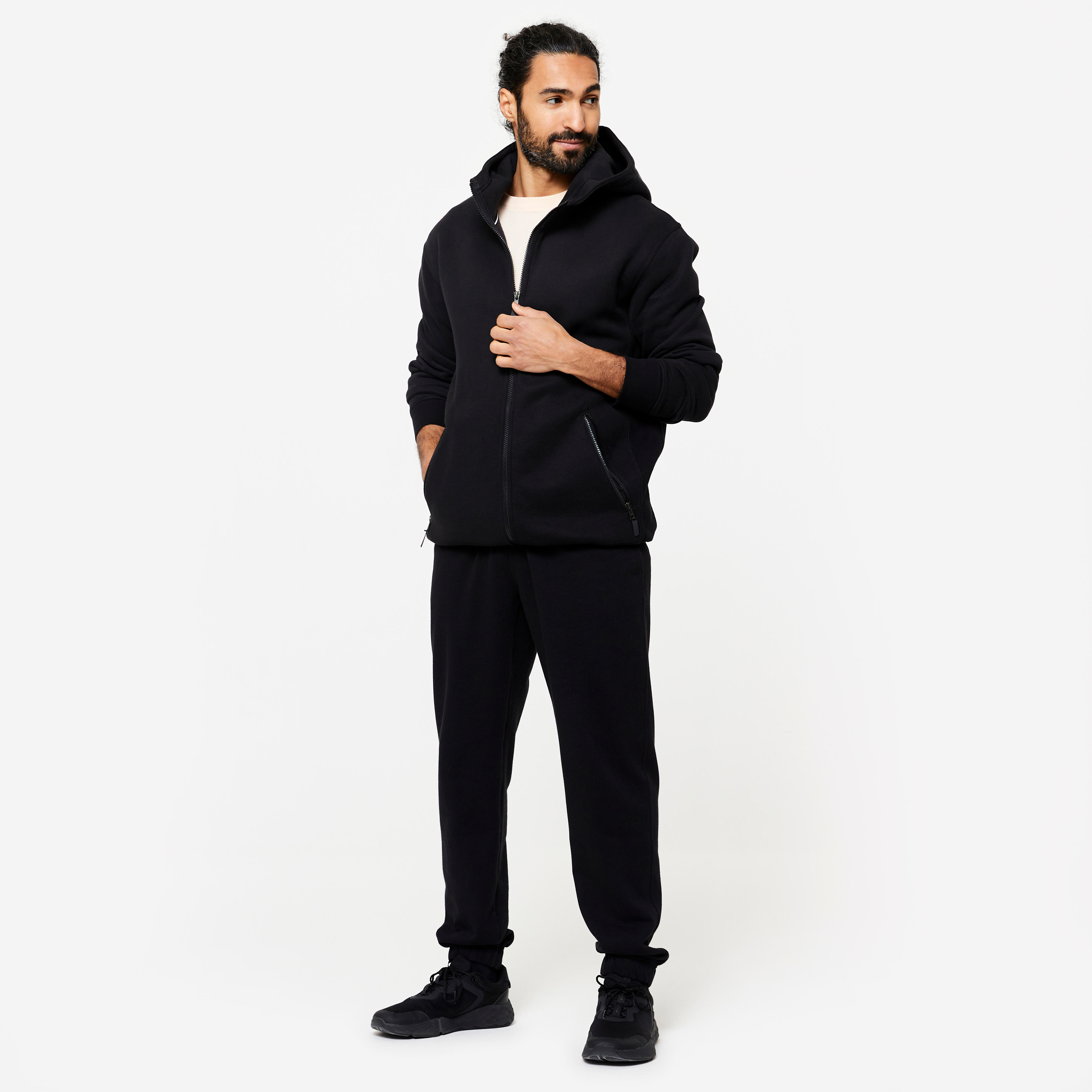 Men’s Warm Zip-Up Hoodie, 520 - DOMYOS