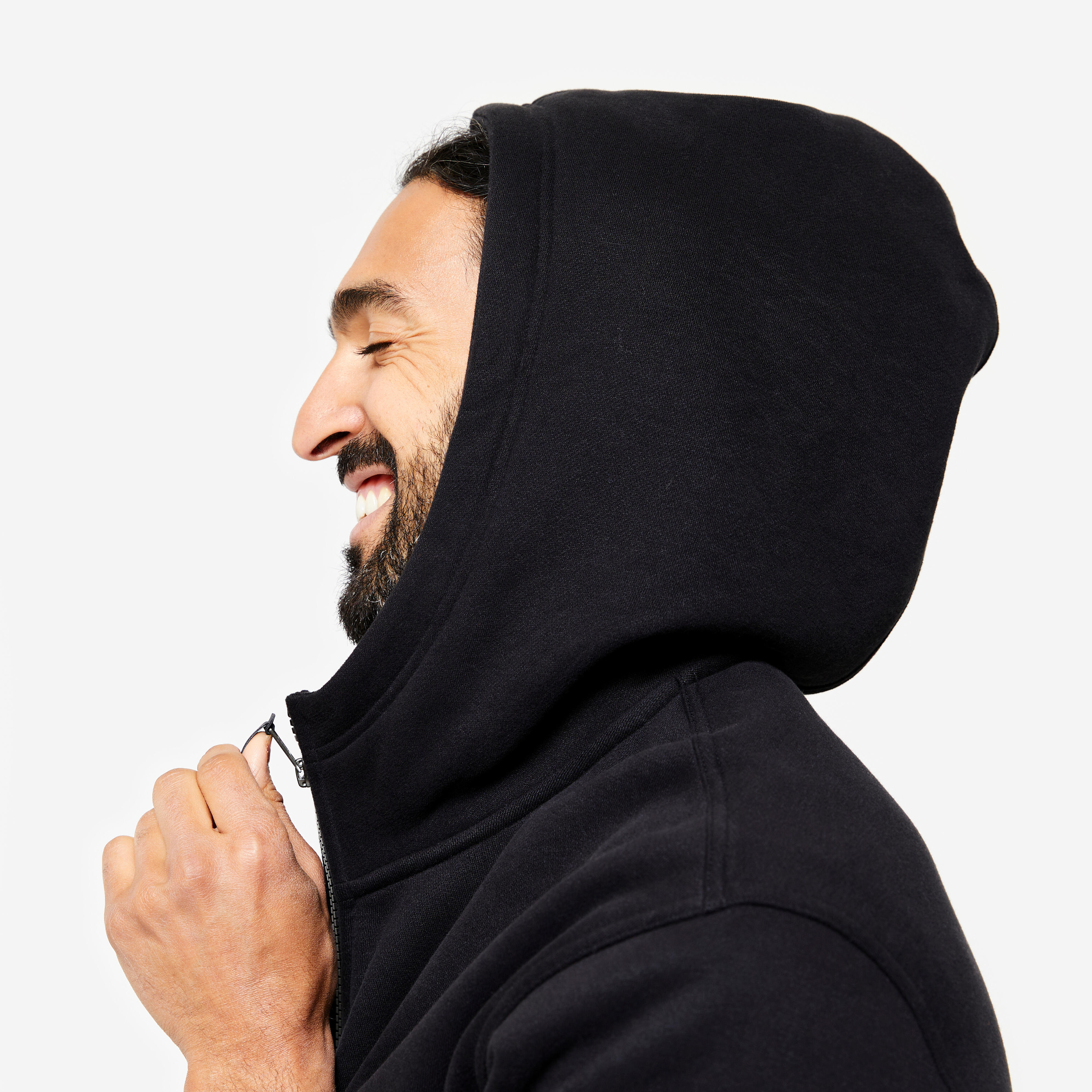 Men’s Warm Zip-Up Hoodie, 520 - DOMYOS