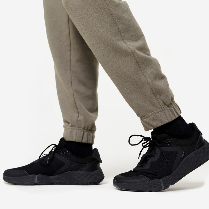 Pantalon de trening Regular 500 Fitness Kaki Bărbați 