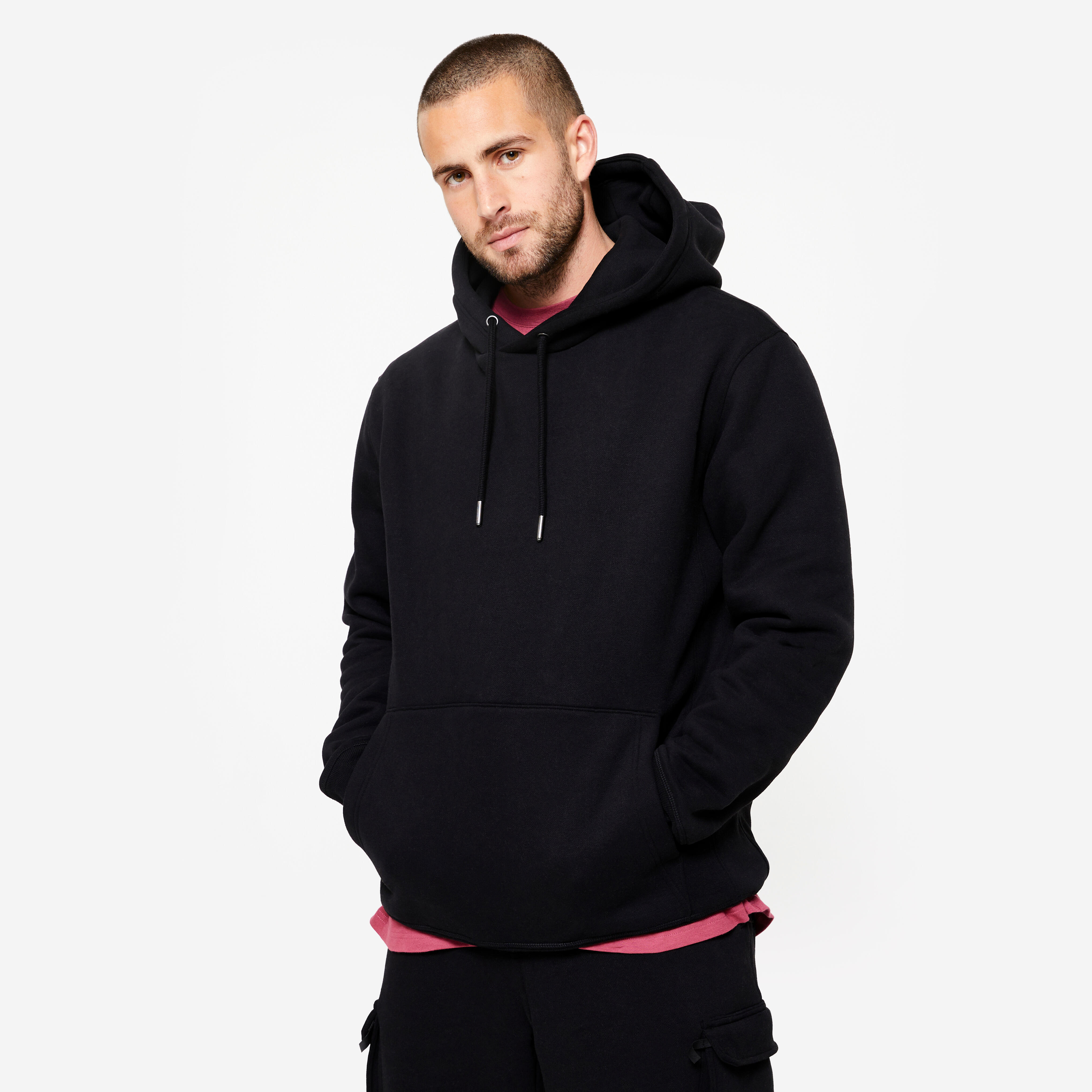 Men’s Brushed Fleece Hoodie – 520 - DOMYOS