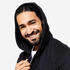 Men's Fleece Zip-Up Fitness Hoodie - Black