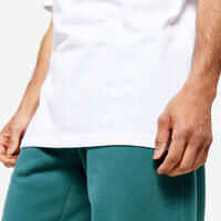 Men's Short-Sleeved Crew-Neck Fitness T-Shirt - White