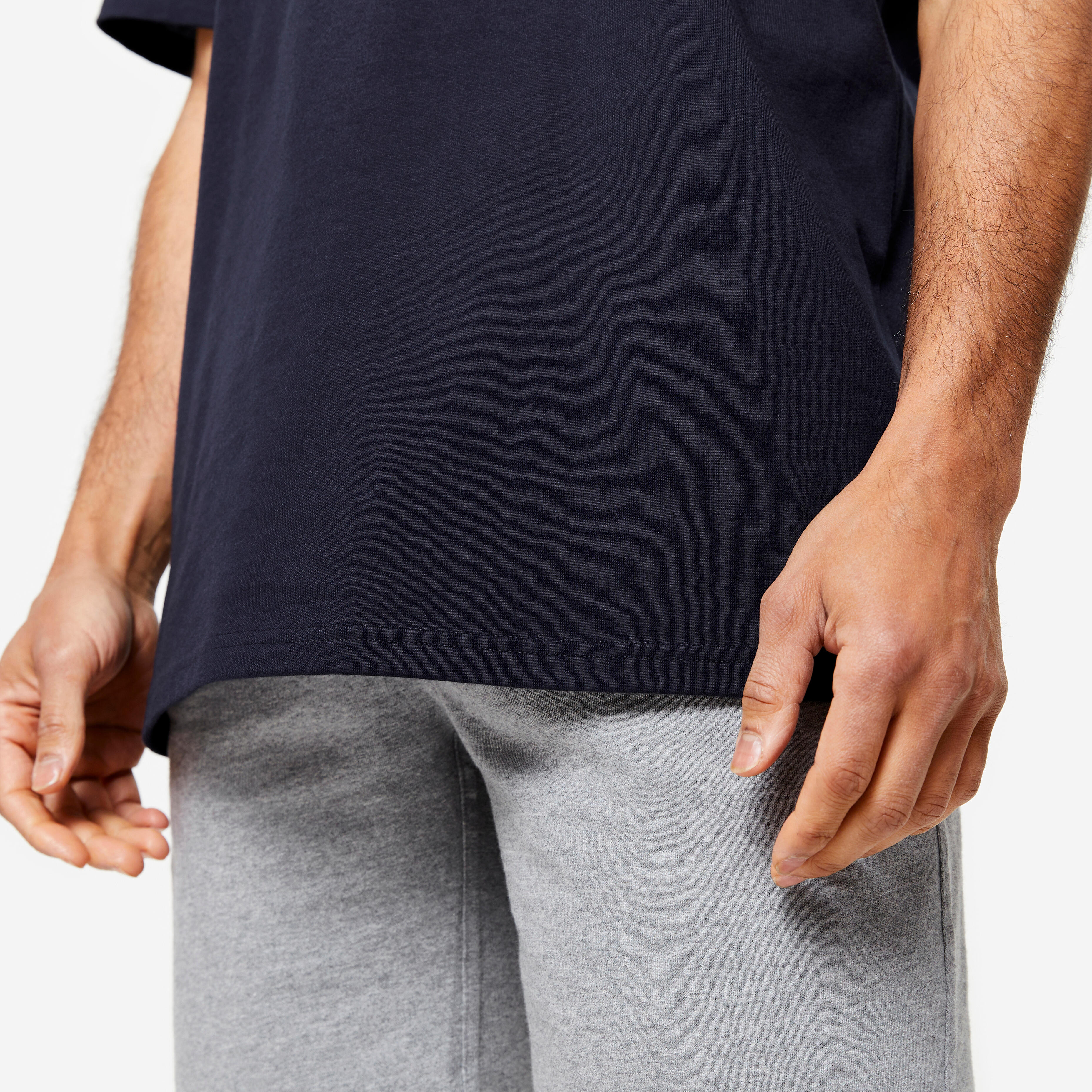 Men’s Fitness T-Shirt - Essentials 500 Blue - DOMYOS