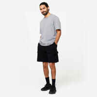 Men's Short-Sleeved Crew-Neck Fitness T-Shirt - Light Grey