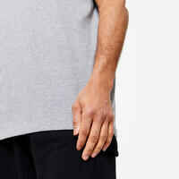 Men's Short-Sleeved Crew-Neck Fitness T-Shirt - Light Grey