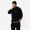 Men's Warm Brushed Fleece Sweatshirt - Black