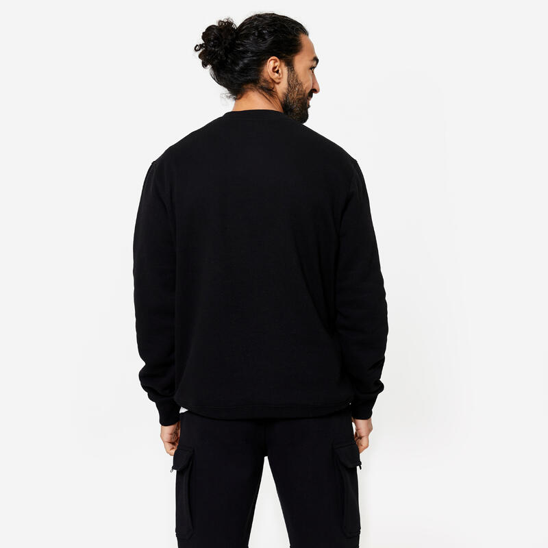 Sweat chaud en molleton homme - noir