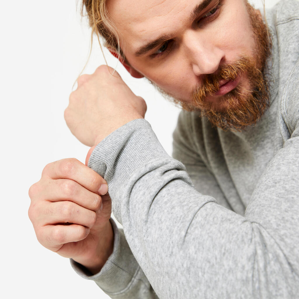 Men's Warm Brushed Fleece Sweatshirt - Blue/Black