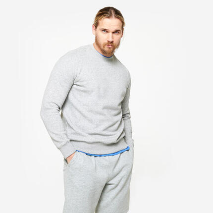Sweat chaud en molleton homme, bleu noir