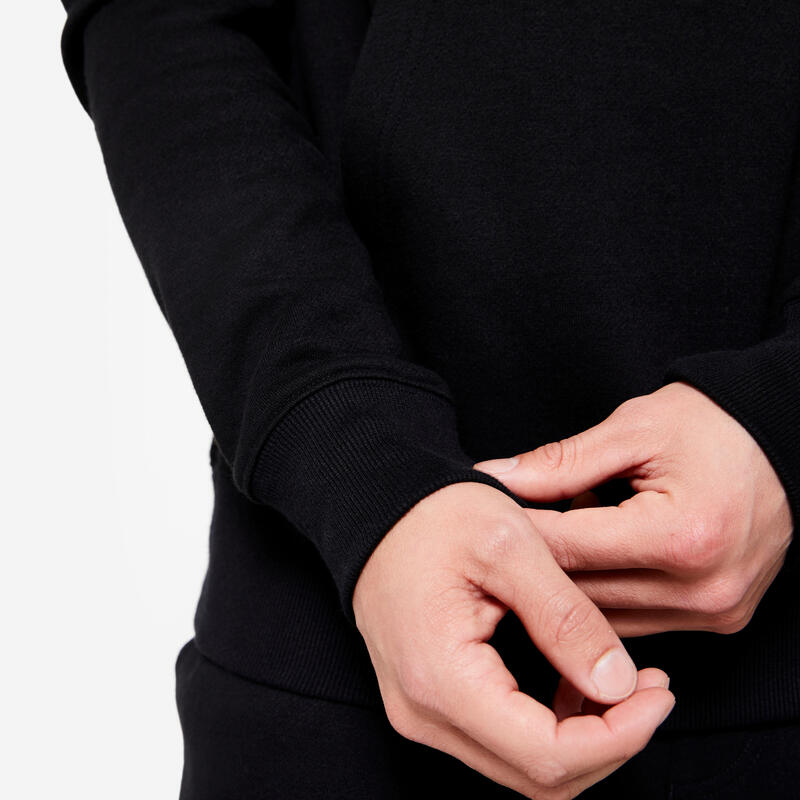 Sweat à capuche chaud en molleton homme - noirs