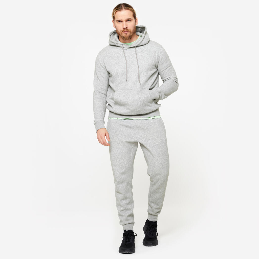 Sweatshirt Herren warm Baumwollgewebe - grau 