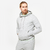 Sweat à capuche chaud en molleton homme, gris