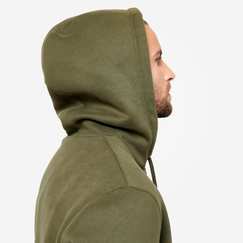 Sweat à capuche Homme - vert foncé