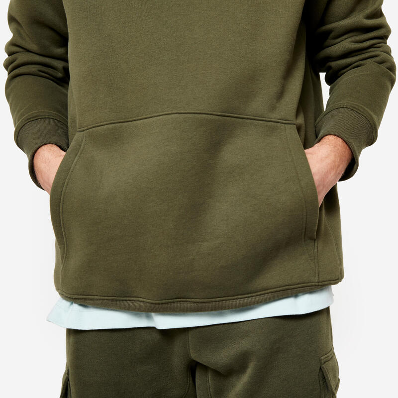 Sweat à capuche Homme - vert foncé