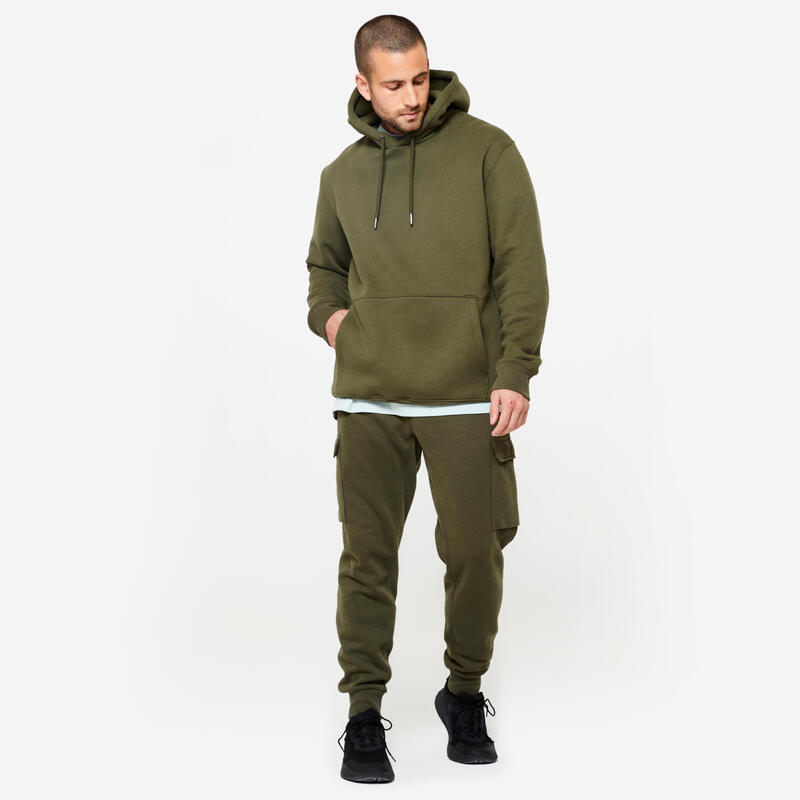 Sweat à capuche Homme - vert foncé